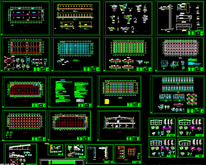 东丽二层全钢结构超市图纸