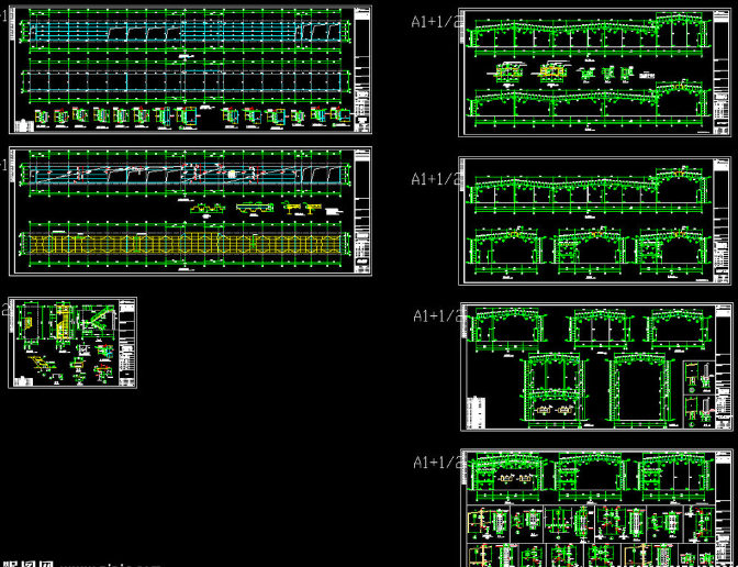 东丽钢结构厂房图纸