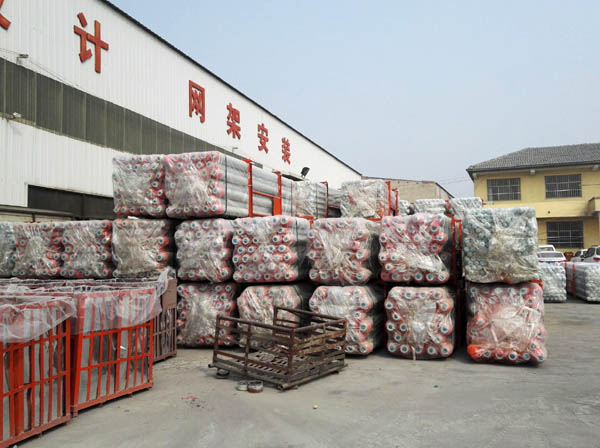 东丽网架成品待发