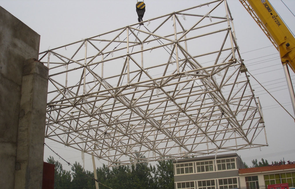 东丽不锈钢门头网架安装