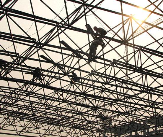 东丽厂房网架安装