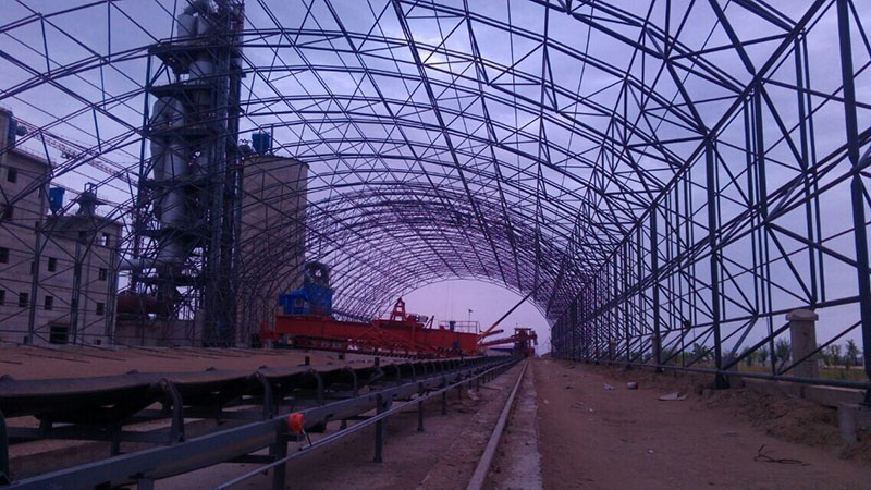 东丽煤棚网架安装